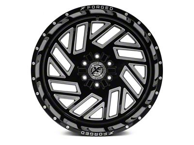 XFX Flow XFX-304 Gloss Black Milled 5-Lug Wheel; 20x12; -44mm Offset (05-11 Dakota)