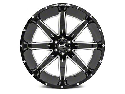 Hardrock Offroad Painkiller Xposed Gloss Black Milled 5-Lug Wheel; 20x12; -44mm Offset (05-11 Dakota)