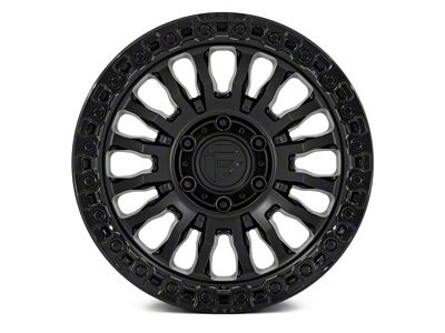 Fuel Wheels Rincon Matte Black with Gloss Black Lip 5-Lug Wheel; 17x9; -12mm Offset (02-08 RAM 1500, Excluding Mega Cab)