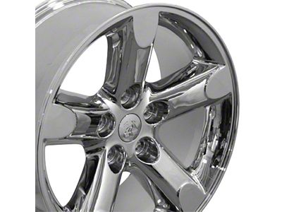 OE 5-Spoke Style Chrome 5-Lug Wheel; 20x9; 19mm Offset (05-11 Dakota)