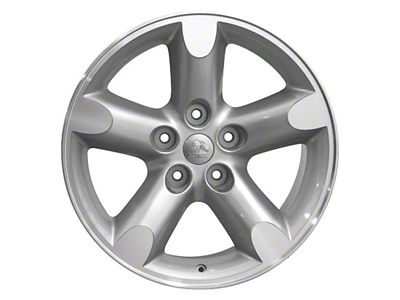 OE 5-Spoke Style Silver Machined 5-Lug Wheel; 20x9; 19mm Offset (05-11 Dakota)