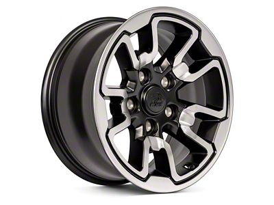 Rebel Style Polished with Black Inlay 5-Lug Wheel; 17x8; 18mm Offset (05-11 Dakota)