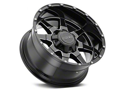 G-FX TR-12 Gloss Black Milled 5-Lug Wheel; 20x9; 18mm Offset (05-11 Dakota)