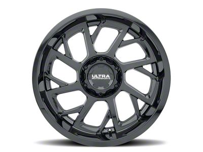 Ultra Wheels Patriot Gloss Black 5-Lug Wheel; 18x9; 12mm Offset (05-11 Dakota)