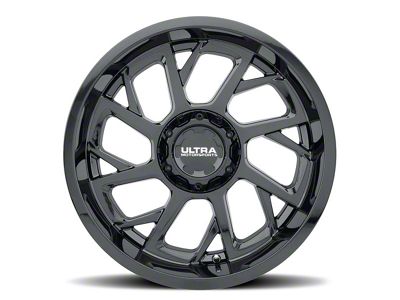 Ultra Wheels Patriot Gloss Black 5-Lug Wheel; 20x10; -25mm Offset (05-11 Dakota)