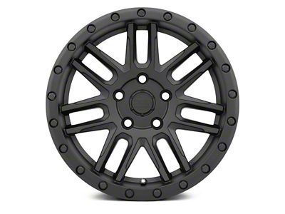 Black Rhino Arches Matte Black 5-Lug Wheel; 15x7; 15mm Offset (87-90 Dakota)