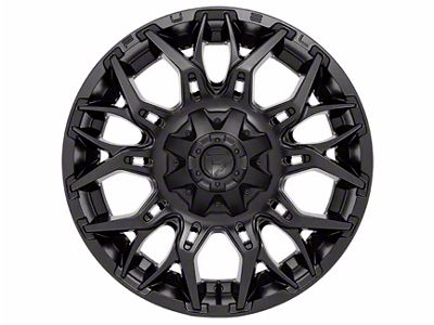 Fuel Wheels Twitch Blackout 5-Lug Wheel; 20x9; 1mm Offset (87-90 Dakota)