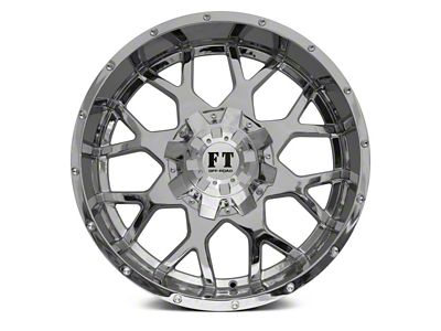 Full Throttle Off Road FT0151 Chrome 5-Lug Wheel; 18x9; -12mm Offset (87-90 Dakota)