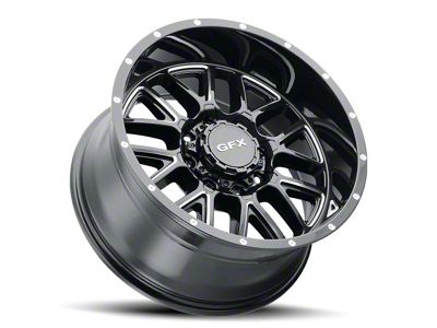 G-FX TM-5 Gloss Black Milled 5-Lug Wheel; 17x8.5; 0mm Offset (09-18 RAM 1500)