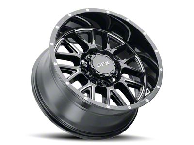 G-FX TM-5 Gloss Black Milled 5-Lug Wheel; 17x8.5; 18mm Offset (05-11 Dakota)