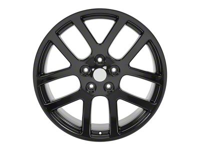 Viper Style Gloss Black 5-Lug Wheel; 22x10; 25mm Offset (02-08 RAM 1500, Excluding Mega Cab)
