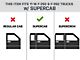O-Mega II 6-Inch Oval Side Step Bars without Mounting Brackets; Textured Black (11-24 F-350 Super Duty SuperCab)
