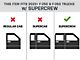 ActionTrac Powered Running Boards without Mounting Brackets; Carbide Black (11-24 F-350 Super Duty SuperCrew)