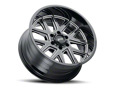 G-FX TM6 Gloss Black Milled 6-Lug Wheel; 20x9; 12mm Offset (19-24 Silverado 1500)