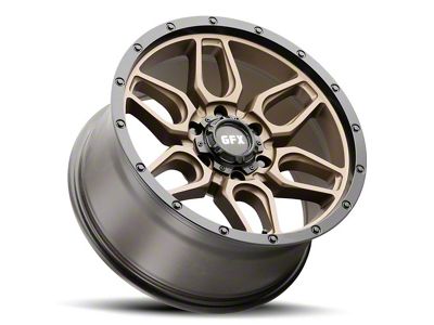 G-FX TR-18 Matte Bronze with Matte Black Lip 6-Lug Wheel; 18x9; 0mm Offset (19-24 Silverado 1500)