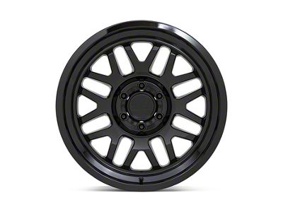 Black Rhino Delta Gloss Black 6-Lug Wheel; 18x9.5; 12mm Offset (19-24 Sierra 1500)
