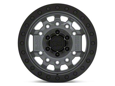 Black Rhino Avenger Beadlock Battleship Gray 6-Lug Wheel; 17x8.5; 0mm Offset (07-13 Sierra 1500)