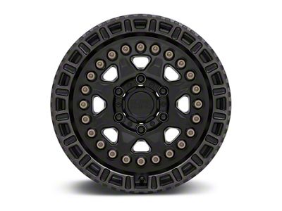 Black Rhino Carbine Matte Black with Machined Tinted Ring and Bronze Bolts 6-Lug Wheel; 18x9; -18mm Offset (14-18 Sierra 1500)