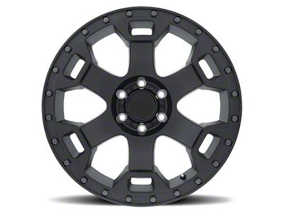 Black Rhino Gauntlet Semi Gloss Black with Gunmetal Bolts 6-Lug Wheel; 18x9; -18mm Offset (19-24 Sierra 1500)