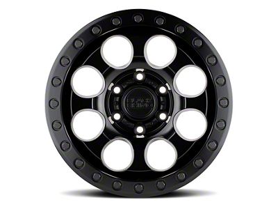 Black Rhino Riot Matte Black 6-Lug Wheel; 17x9; 12mm Offset (19-24 Sierra 1500)