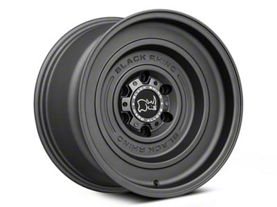 Black Rhino Solid Matte Gunblack 6-Lug Wheel; 17x9.5; -12mm Offset (07-13 Silverado 1500)