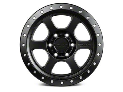 Falcon Wheels T1 Series Full Matte Black 6-Lug Wheel; 18x9; 0mm Offset (19-24 Silverado 1500)