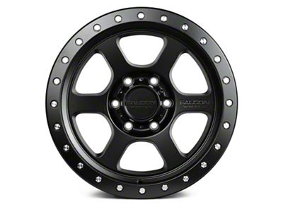 Falcon Wheels T1 Series Full Matte Black 6-Lug Wheel; 20x9; 0mm Offset (19-24 Sierra 1500)