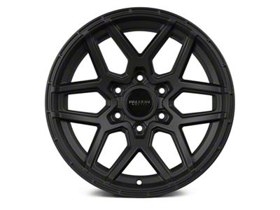 Falcon Wheels T9 Atlas Series Full Matte Black 6-Lug Wheel; 17x9; -15mm Offset (19-23 Ranger)