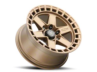 ICON Alloys Raider Satin Brass 6-Lug Wheel; 17x8.5; 0mm Offset (19-23 Ranger)