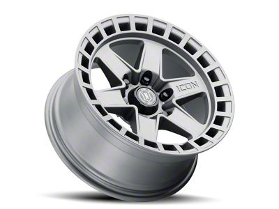 ICON Alloys Raider Titanium 6-Lug Wheel; 17x8.5; 0mm Offset (14-18 Silverado 1500)