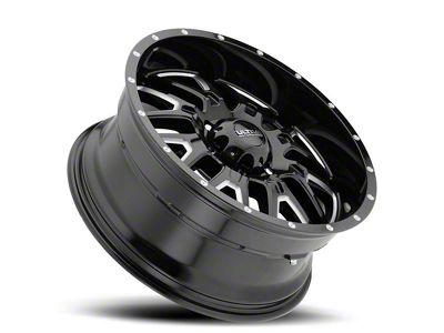 Ultra Wheels Hunter Gloss Black Milled 6-Lug Wheel; 18x9; 18mm Offset (07-13 Silverado 1500)