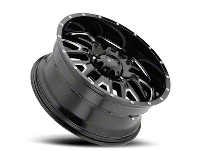 Ultra Wheels Hunter Gloss Black Milled 6-Lug Wheel; 18x9; 18mm Offset (07-13 Sierra 1500)