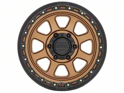 KMC Chase Matte Bronze with Black Lip 6-Lug Wheel; 20x9; 18mm Offset (19-24 RAM 1500)