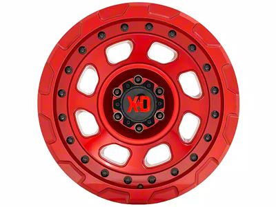 XD Storm Candy Red 6-Lug Wheel; 20x10; -18mm Offset (14-18 Sierra 1500)