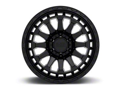 Black Rhino Raid Matte Black 6-Lug Wheel; 17x8.5; -18mm Offset (14-18 Sierra 1500)
