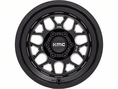 KMC Terra Satin Black 6-Lug Wheel; 17x8.5; 0mm Offset (99-06 Silverado 1500)