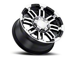 Vision Off-Road Warrior Gloss Black Machined 6-Lug Wheel; 18x8.5; 18mm Offset (07-13 Silverado 1500)