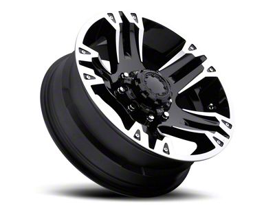 Ultra Wheels Maverick Gloss Black Machined 6-Lug Wheel; 18x9; 25mm Offset (14-18 Silverado 1500)