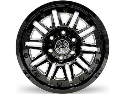 Thret Offroad Storm Gloss Black Milled 6-Lug Wheel; 20x9; 0mm Offset (99-06 Sierra 1500)