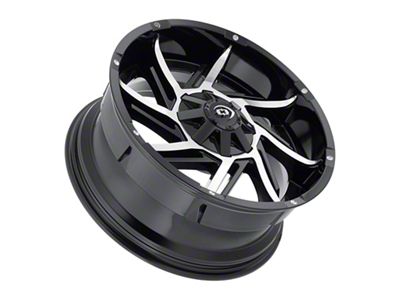 Vision Off-Road Prowler Gloss Black Machined 6-Lug Wheel; 17x9; 12mm Offset (99-06 Silverado 1500)