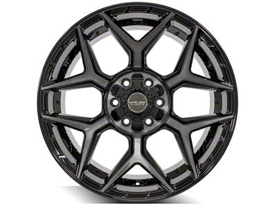 4Play 4P06 Brushed Black 6-Lug Wheel; 20x10; -18mm Offset (14-18 Sierra 1500)