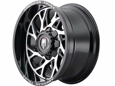 American Truxx Destiny Gloss Black Machined 6-Lug Wheel; 20x9; 0mm Offset (21-24 F-150)