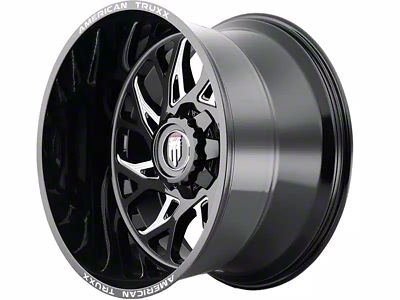 American Truxx Destiny Gloss Black Milled 6-Lug Wheel; 20x9; 0mm Offset (19-24 Silverado 1500)