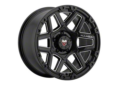 Mamba Offroad Wheels Type M23 Gloss Black Machined 6-Lug Wheel; 20x9; -12mm Offset (19-24 Silverado 1500)