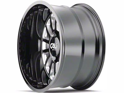 Cali Off-Road Summit Gloss Black Milled 6-Lug Wheel; 20x10; -25mm Offset (19-24 Silverado 1500)