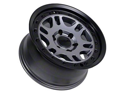 Tremor Wheels 105 Shaker Graphite Grey with Black Lip 6-Lug Wheel; 17x8.5; 0mm Offset (21-24 F-150)