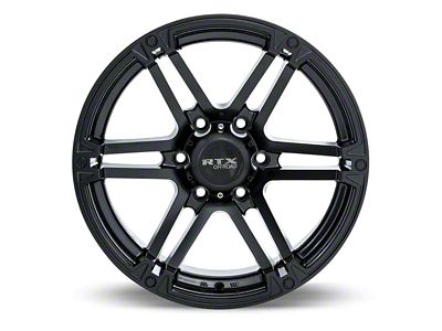 RTX Offroad Wheels Slate Satin Black 6-Lug Wheel; 17x8; 25mm Offset (15-20 F-150)