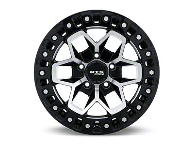 RTX Offroad Wheels Zion Gloss Black Machined 6-Lug Wheel; 20x9; 0mm Offset (15-20 F-150)