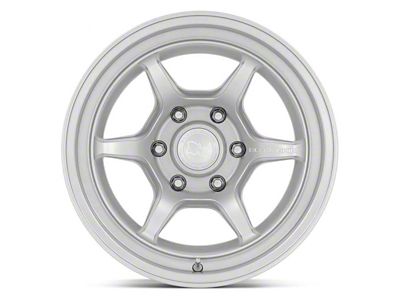 Black Rhino Shogun Hyper Silver 6-Lug Wheel; 16x8; -10mm Offset (19-23 Ranger)