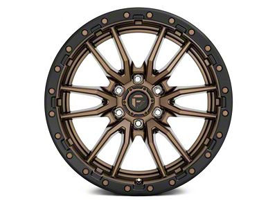 Fuel Wheels Rebel Matte Bronze with Black Bead Ring 6-Lug Wheel; 18x9; -12mm Offset (21-24 F-150)